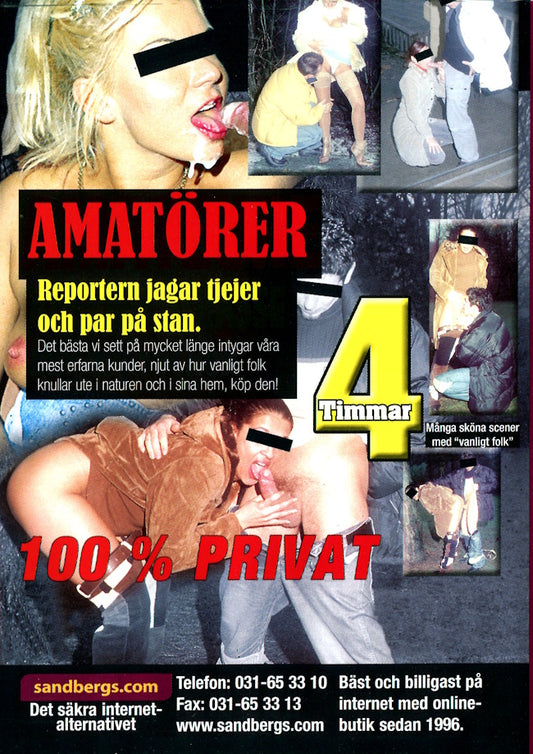 DVD - Cintra - Privat Amatör (500-3094) baksida