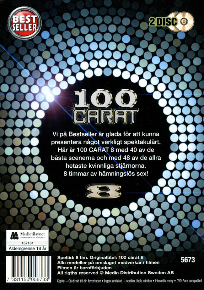 DVD - 100 Carat 8 (8 Timmar) (2-Disc) baksida