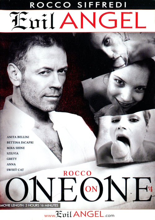 DVD - Evil Angel - Rocco One On One # 4 (Rocco Siffredi) framsida