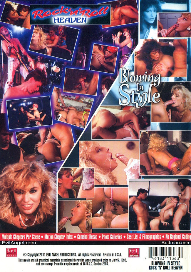 DVD - Evil Angel - Rock 'n' Roll Heaven + Blowing in Style (John Stagliano) (2-Disc) baksida