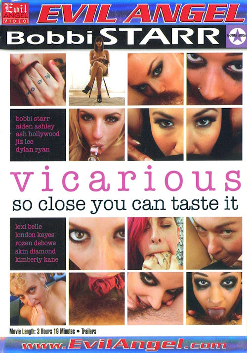 DVD - Evil Angel - Vicarious: So Close You Can Taste It (Bobbi Starr) framsida
