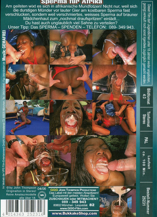 DVD - John Thompson (GGG) - Sperma für Afrika baksida