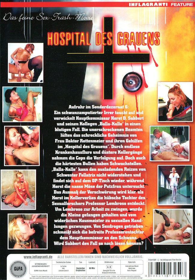 DVD - Inflagranti - Hospital Des Grauens baksida