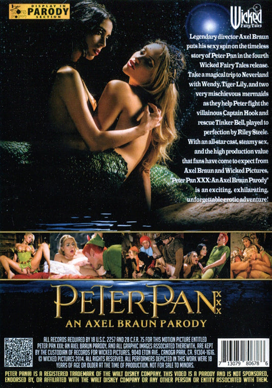 DVD - Wicked Pictures - Peter Pan XXX: An Axel Braun Parody baksida
