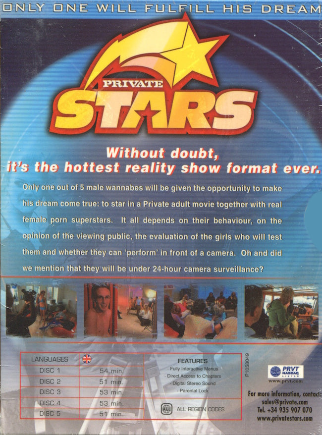 DVD - Private Film - Private Stars (5-Disc) baksida