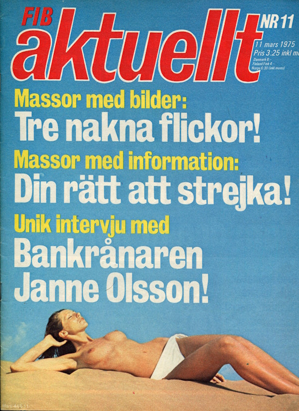 Fib Aktuellt # 11 (1975) framsida