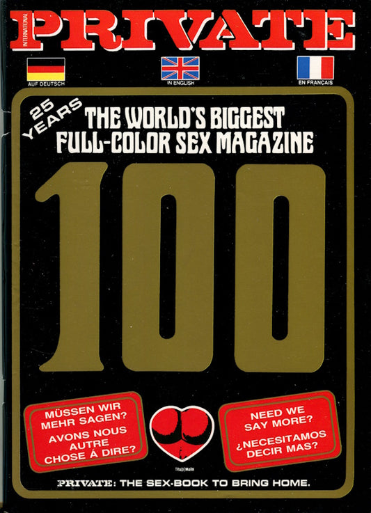 Private Magazine # 100 (1990) front cover