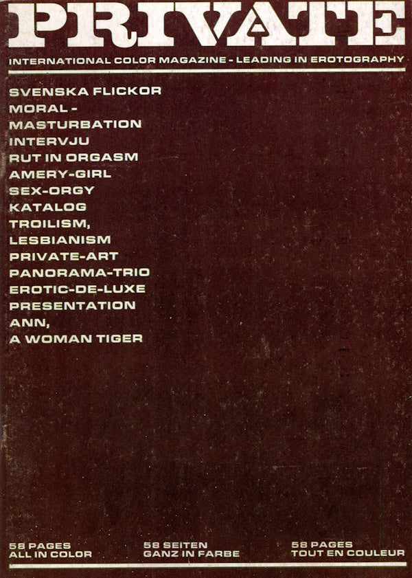 Private Magazine # 12 (1969) front cover