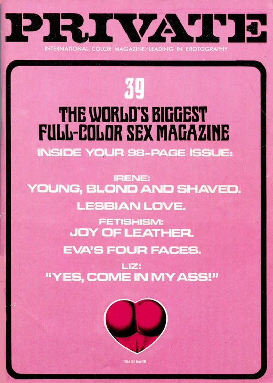 Private Magazine # 39 (1977) framsida