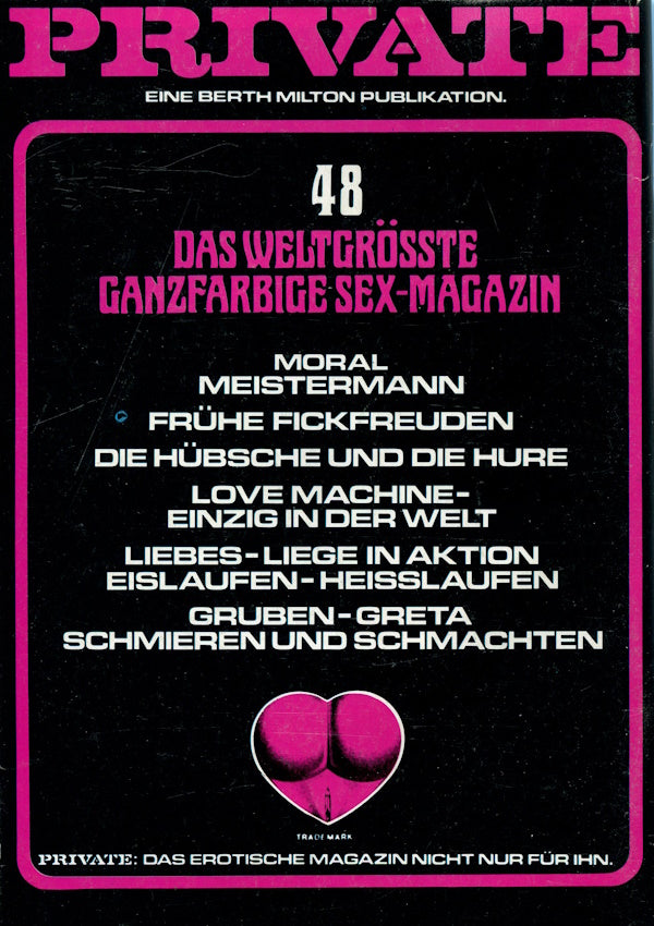 Private Magazine # 48 (1978) german cover