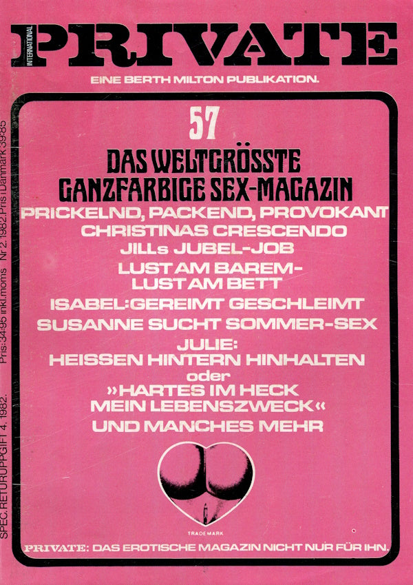 Private Magazine # 57 (1982) german cover