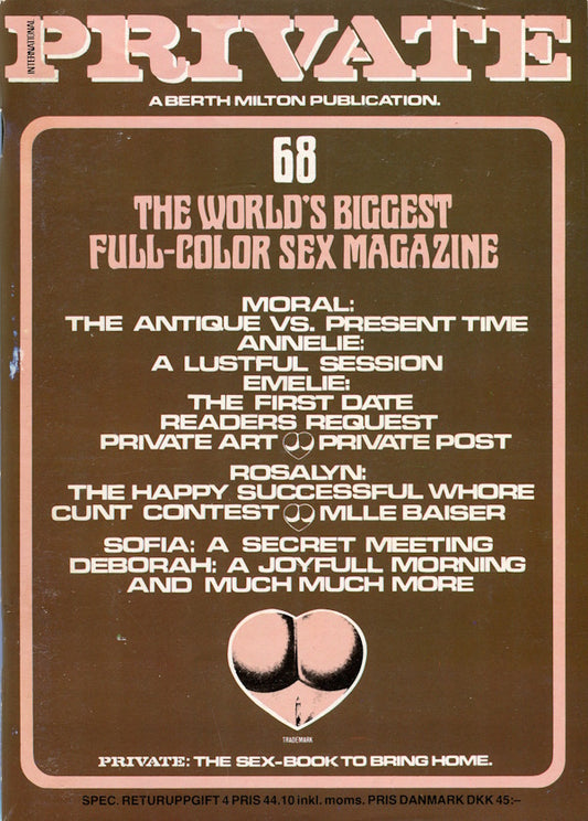 Private Magazine # 68 (1984) front cover