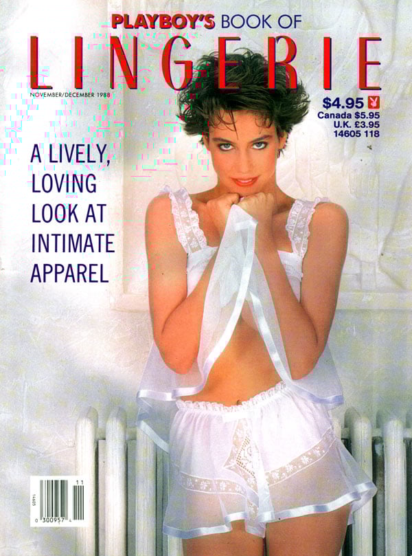 Playboy Magazine - Playboy's Book of Lingerie # 4, November/December 1988 front cover