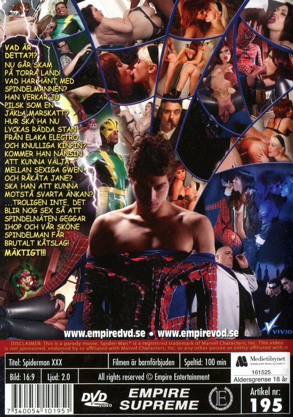 DVD - Spider-Man XXX (en sexparodi) (Beg)