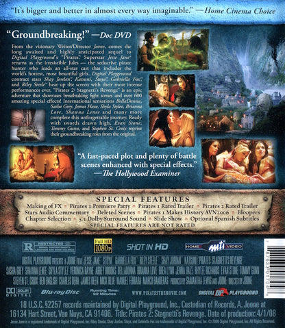 Blu-ray - Digital Playground - Pirates II: Stagnetti's Revenge baksida