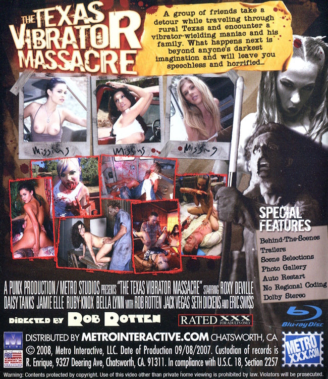 Blu-ray - Metro (US) - The Texas Vibrator Massacre baksida