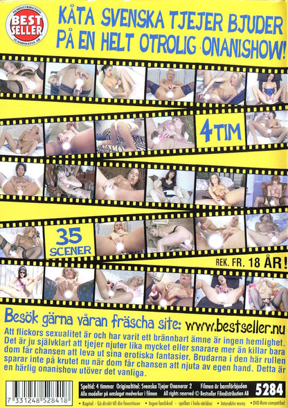 DVD - Bestseller - Svenska tjejer onanerar 2 baksida