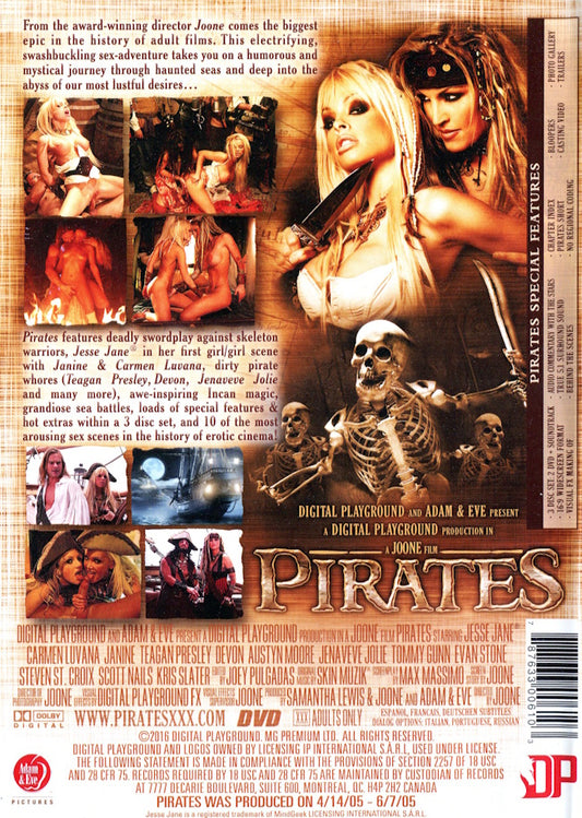 DVD - Digital Playground - Pirates (3-Disc Collector's Edition) baksida