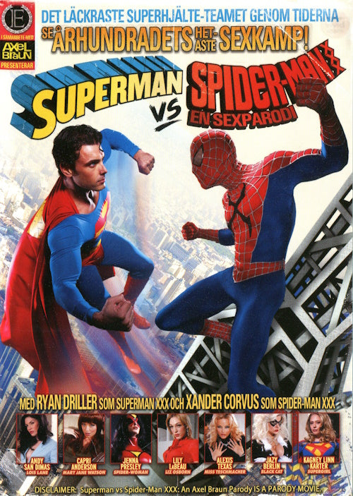 DVD - Empire Entertainment - Superman VS Spider-Man: En sexparodi framsida