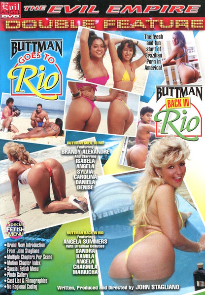 DVD - Evil Angel - Buttman Goes To Rio / Buttman Back In Rio (2-Disc) framsida