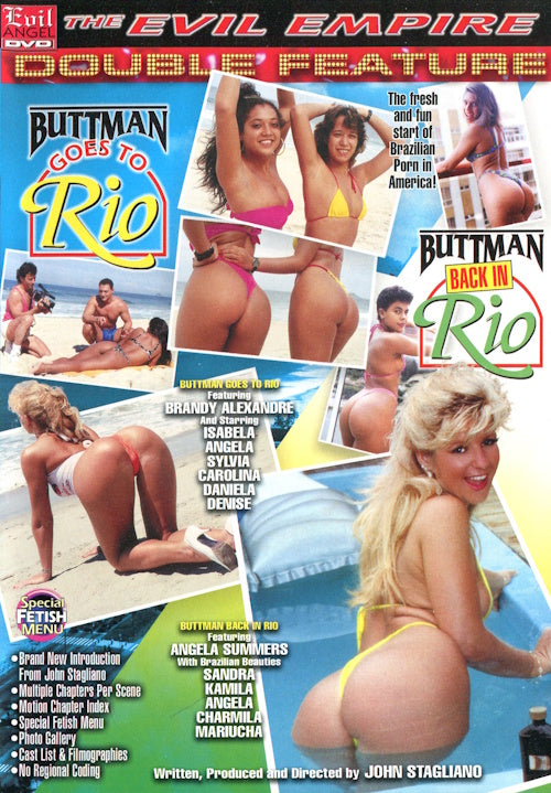 DVD - Evil Angel - Buttman Goes To Rio / Buttman Back In Rio (2-Disc) framsida