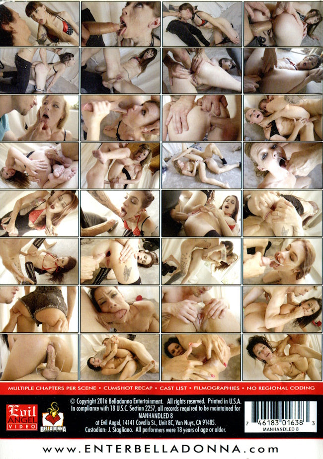 DVD - Evil Angel - Manhandled 8 (Aiden Riley) (2-Disc) baksida