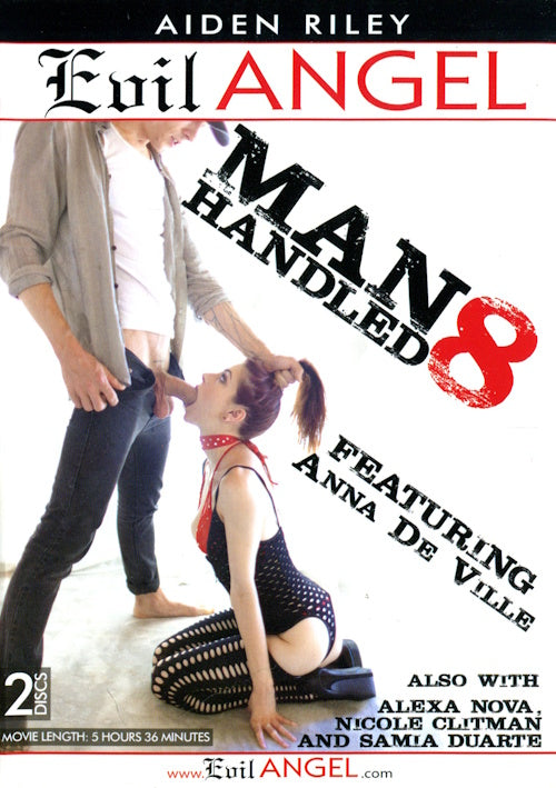 DVD - Evil Angel - Manhandled 8 (Aiden Riley) (2-Disc) framsida