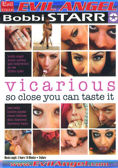 DVD - Evil Angel - Vicarious: So Close You Can Taste It (Bobbi Starr) framsida