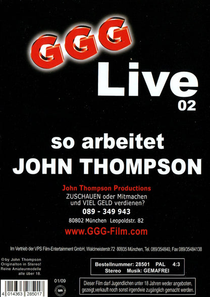 DVD - John Thompson (GGG) - GGG Live # 02 baksida