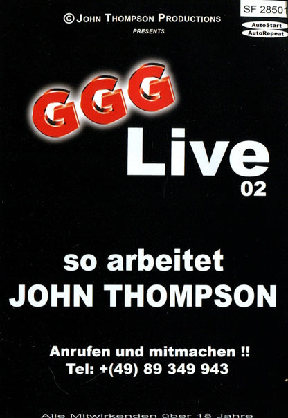 DVD - John Thompson (GGG) - GGG Live # 02 framsida