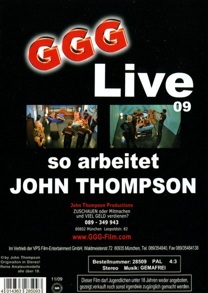 DVD - John Thompson (GGG) - GGG Live # 09 baksida