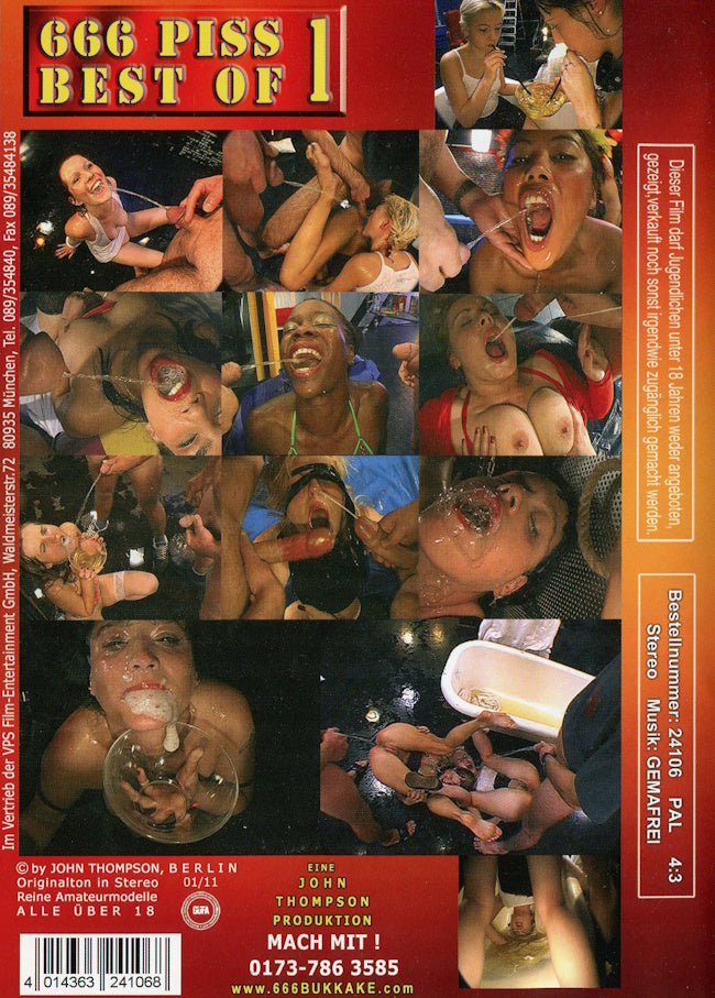 DVD - John Thompson (GGG) - Piss Best Of # 01 (666) baksida