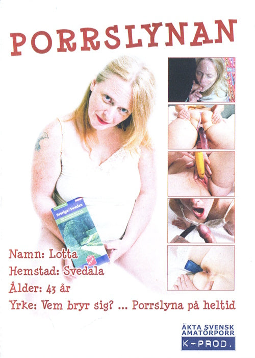 DVD - K-Prod - Porrslynan (Lotta från Svedala) framsida