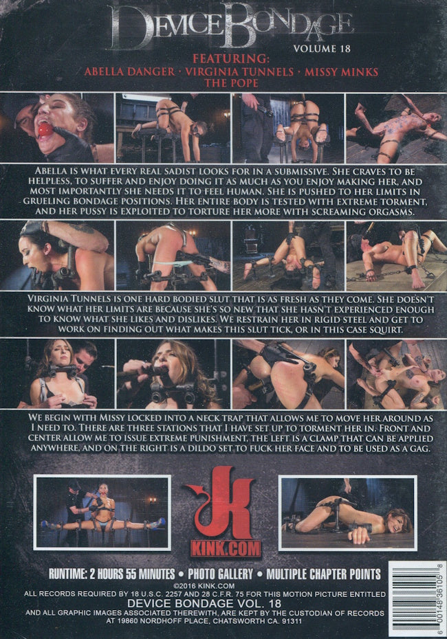 DVD - Kink.com - Device Bondage Vol. 18 baksida
