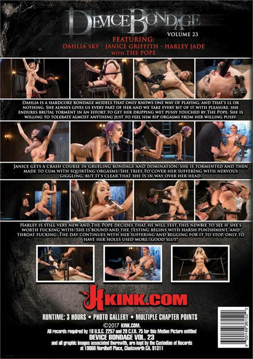 DVD - Kink.com - Device Bondage Vol. 23 back cover