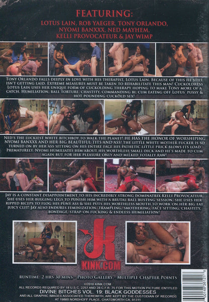 DVD - Kink.com - Divine Bitches Vol. 19: Black Goddesses baksida