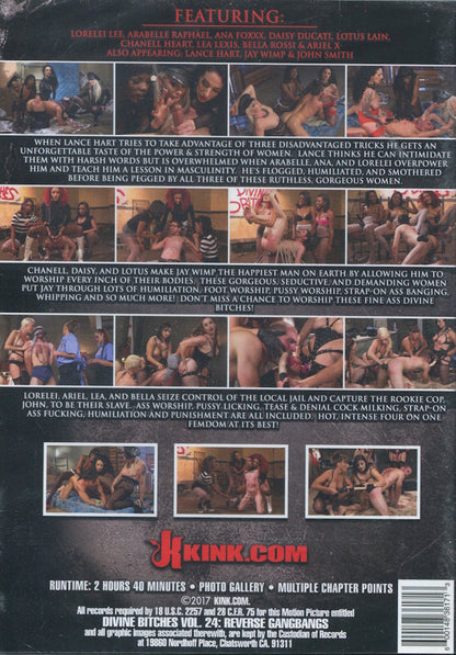 DVD - Kink.com - Divine Bitches Vol. 24: Reverse Gangbangs baksida