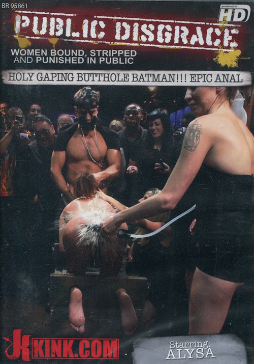 DVD - Kink.com - Public Disgrace: Holy Gaping Butthole Batman! framsida