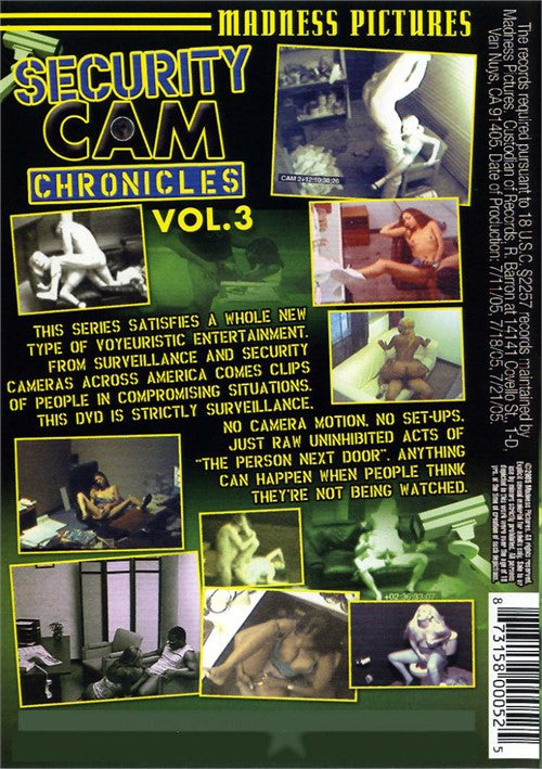 DVD - Security Cam Chronicles Vol. 3 back cover