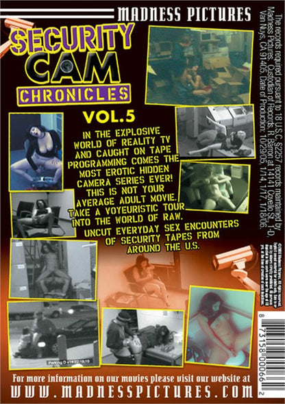 DVD - Security Cam Chronicles Vol. 5 back cover