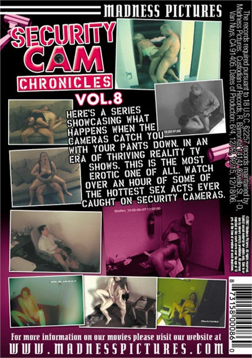 DVD - Security Cam Chronicles Vol. 8 back cover