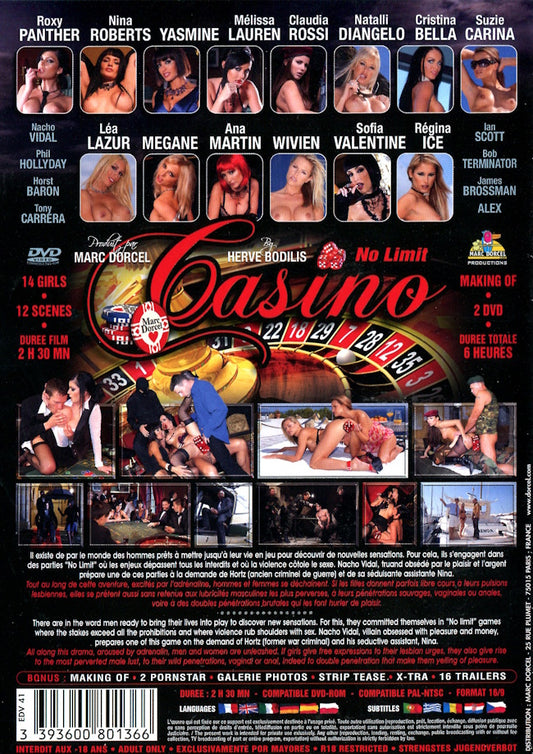 DVD - Marc Dorcel - Casino: No Limit (2-Disc) baksida