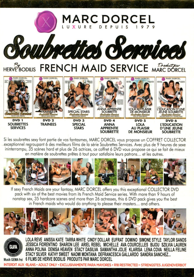 DVD - Marc Dorcel - French Maid Service (Soubrettes Services) (6-Disc) baksida