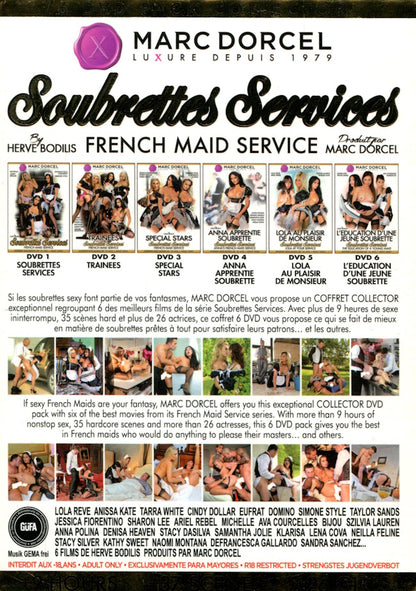 DVD - Marc Dorcel - French Maid Service (Soubrettes Services) (6-Disc) baksida