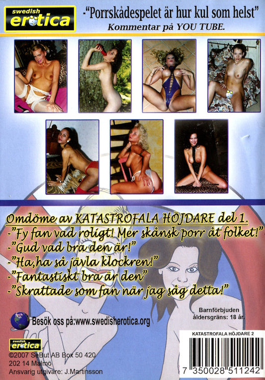 DVD - Swedish Erotica - Katastrofala Höjdare 2 baksida