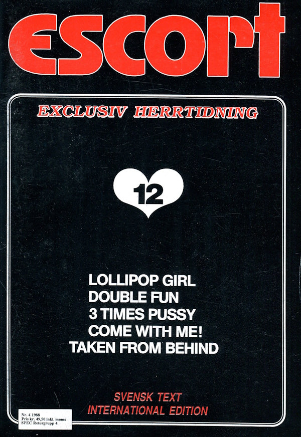 Escort # 12 (1988) framsida