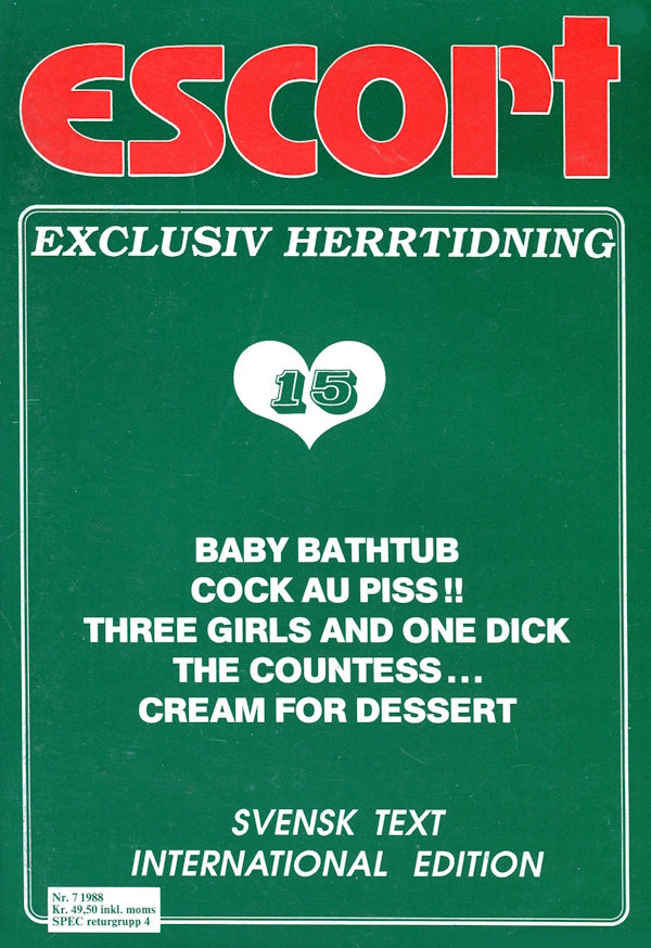 Escort # 15 (1988) framsida
