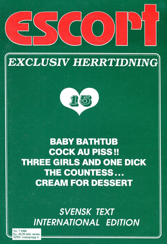 Escort # 15 (1988) framsida