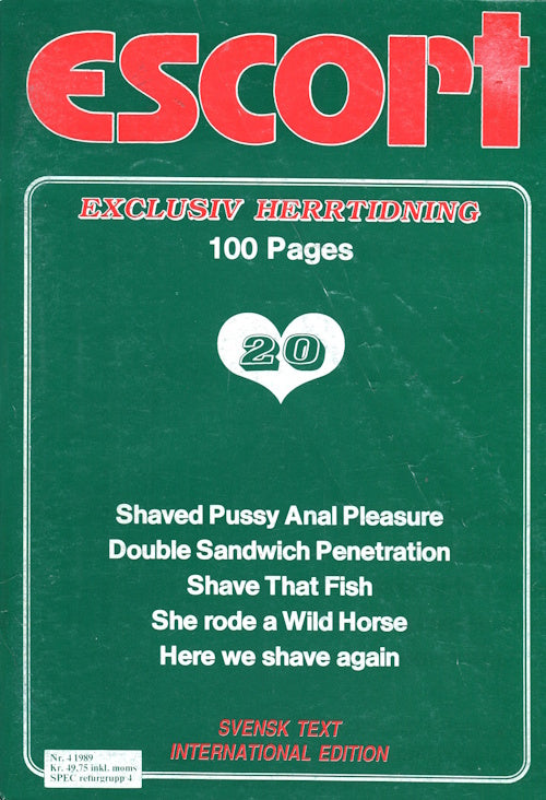Escort # 20 (1989) front cover