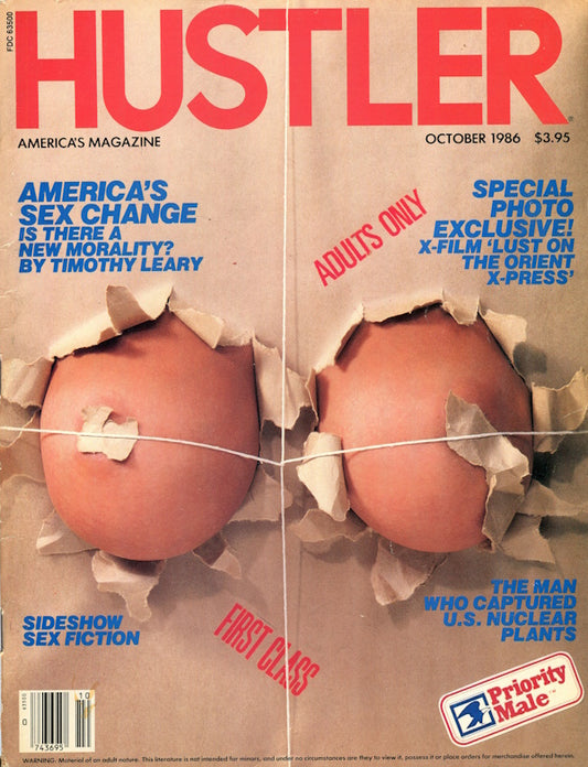 Hustler - October (1986) front cover